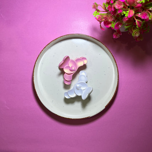 Givsy Heart Design Hair Claws (Pack of Two)GSYHC009