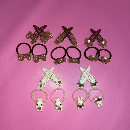 Givsy Korean Hair pins With Band (Set of 5) GSYHP005