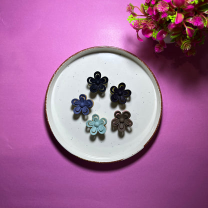 Givsy Flower Hair Claws (Pack of 5)GSYHC006