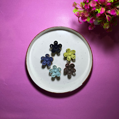 Givsy Flower Hair Claws (Pack of 5)GSYHC006